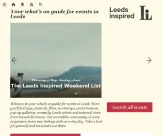 Leedsinspired.co.uk(Leeds Inspired) Screenshot