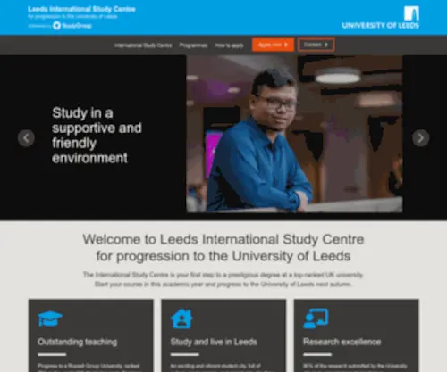 Leedsisc.com(Leeds International Study Centre for University of Leeds) Screenshot