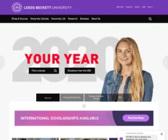 Leedsmet.ac.uk(Leeds Beckett University) Screenshot