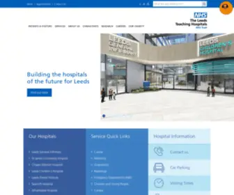 Leedsth.nhs.uk(Leeds Teaching Hospitals) Screenshot