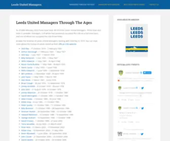 Leedsunitedmanagers.com(The following) Screenshot