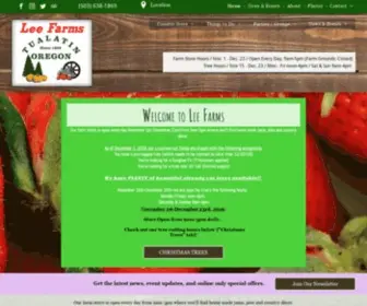 Leefarmsoregon.com(Lee Farms in Tualatin) Screenshot