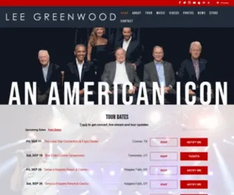 Leegreenwood.com(Lee Greenwood) Screenshot