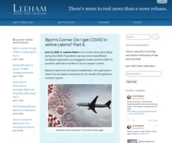 Leehamnews.com(Leeham News and Analysis) Screenshot