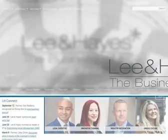 Leehayes.com(Lee & Hayes) Screenshot