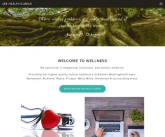 Leehealthclinic.com(Top alternative health and primary care providers in Tri) Screenshot