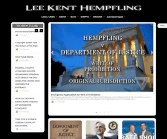 Leehempfling.com(Corruption, Deep State, Science, Brain) Screenshot