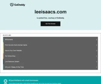 Leeisaacs.com(Leeisaacs) Screenshot