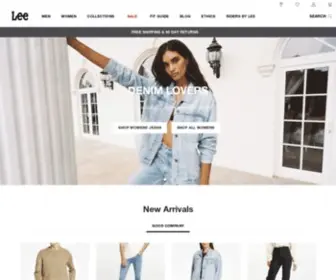 Leejeans.com.au(Men's and women's clothing (up to 60% off) Screenshot