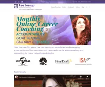 Leejessup.com(Lee Jessup Career Coaching for Screenwriters) Screenshot