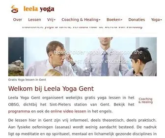 Leela-Yoga.be(Leela Yoga Gent) Screenshot