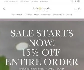 Leelaandlavender.com(#1 Woman's Clothing Boutique) Screenshot