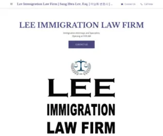 Leelaw.org(Lee Immigration Law Firm) Screenshot