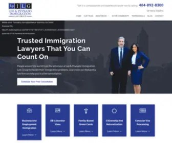 Leelawusa.com(Alpharetta Immigration Lawyers) Screenshot