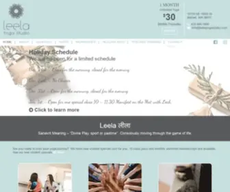 Leelayogastudio.com(Leela Yoga Studio) Screenshot