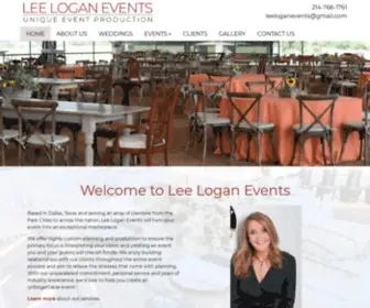 Leeloganevents.com(Lee Logan Events) Screenshot