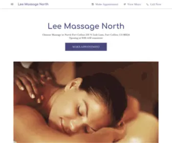 Leemassagefortcollins.com(Lee Massage North) Screenshot