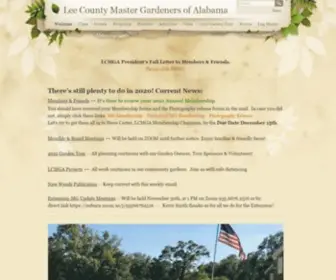 Leemg.org(LEE COUNTY MASTER GARDENERS OF ALABAMA) Screenshot