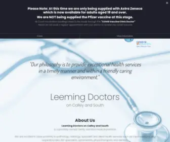 Leemingdocs.com.au(Leeming Doctors on Calley and South) Screenshot