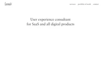 Leendii.com(User experience consultant) Screenshot