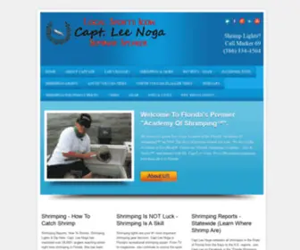 Leenoga.com(Florida's Academy of Shrimping & FIshing) Screenshot