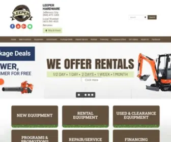 Leeperoutdoor.com(Home Leeper Hardware Jefferson City) Screenshot