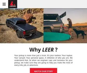 Leer.com(Truck caps) Screenshot