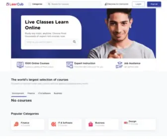 Leercub.com(LeerCub, a leading Online IT Education Portal) Screenshot