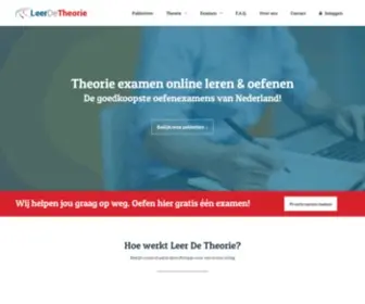Leerdetheorie.nl(Theorie leren en theorie examens maken) Screenshot