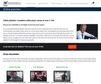 Leeronlinepiano.nl(Vergelijk 3 online piano cursussen) Screenshot