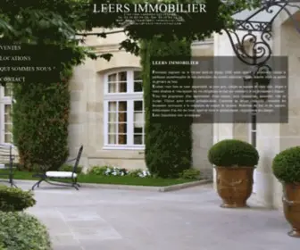 Leers-Immobilier.com(Ventes) Screenshot