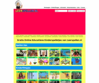 Leerspellen.nl(Educatieve spelletjes) Screenshot