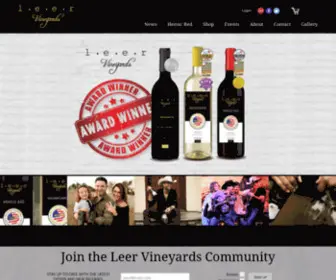 Leervineyards.com(Leer Vineyards) Screenshot