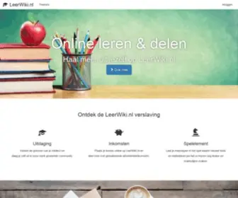 Leerwiki.nl(LeerWiki) Screenshot