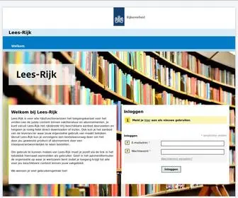 Lees-Rijk.nl(Gebruikersaccount) Screenshot