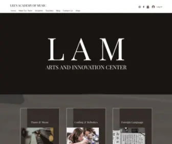 Leesacademyofmusic.com(LAM) Screenshot