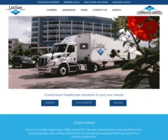 Leesar.com(Healthcare Supply Chain Management Services) Screenshot