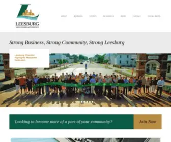 Leesburgchamber.com(Leesburg Chamber of Commerce) Screenshot