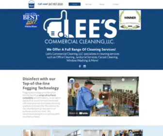 Leesccleaning.com(Lee's Commercial Cleaning Services in Bucks County Pa) Screenshot