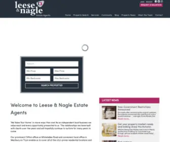 Leeseandnagle.co.uk(Leese and Nagle) Screenshot