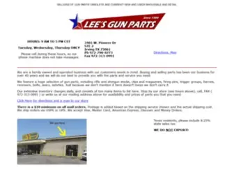 Leesgunparts.com(Lee's Gun Parts) Screenshot