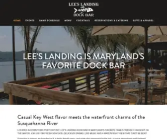 Leeslandingdockbar.com(Lee's Landing Dock Bar) Screenshot