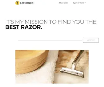 Leesrazors.com(Lee's Razors) Screenshot