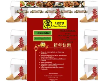 Leesrestaurant.info(Lee's Restaurant) Screenshot