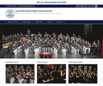 Leesvilleband.org(The home of the Leesville Road High School Bands Program) Screenshot