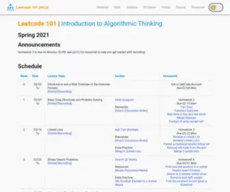 Leetcode101.com(Leetcode 101) Screenshot