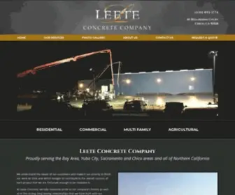 Leeteconcrete.com(Leete Concrete Company) Screenshot