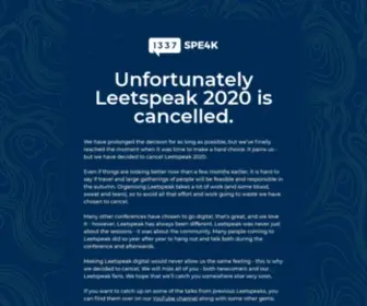 Leetspeak.se(Leetspeak 2020) Screenshot