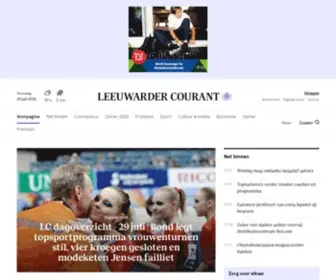 Leeuwardercourant.nl(De Leeuwarder Courant maakt gebruik van cookies) Screenshot