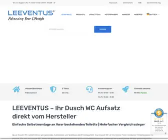 Leeventus.com(Dusch WC Aufsatz) Screenshot